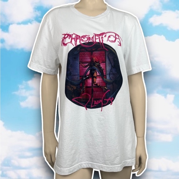 LADY GAGA The Chromatica Ball Tour Concert Unofficial Tee Little Monster Unisex - Picture 3 of 10